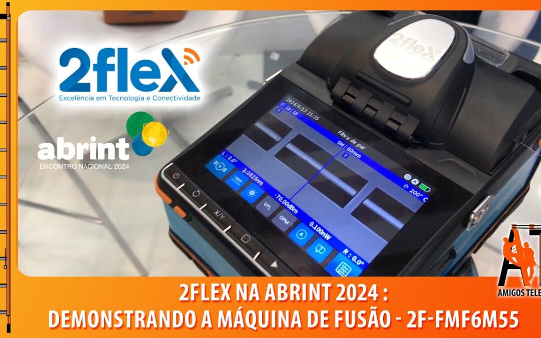 2flex na #Abrint2024 – Maquina de Fusão (fazendo fusão e demonstrando funções da máquina 2F-FMF6M55)